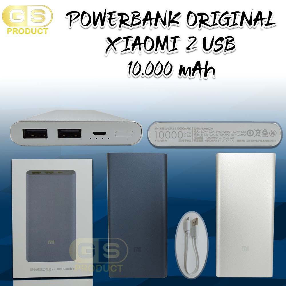 POWER BANK XIAOMI ORIGINAL 10.000 MAH 2 USB